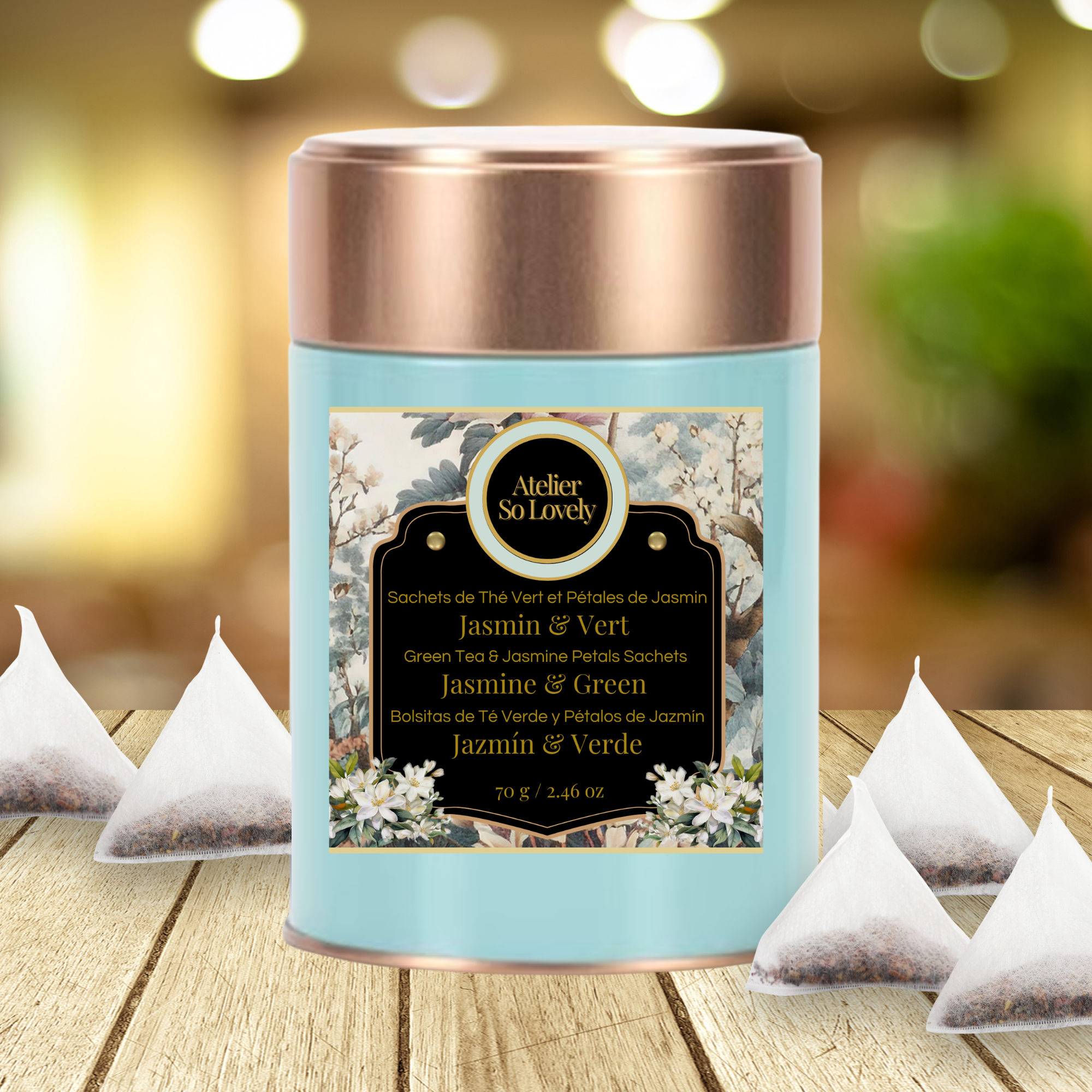 Jasmine Green Tea-Atelier So Lovely/sachets/tea bags