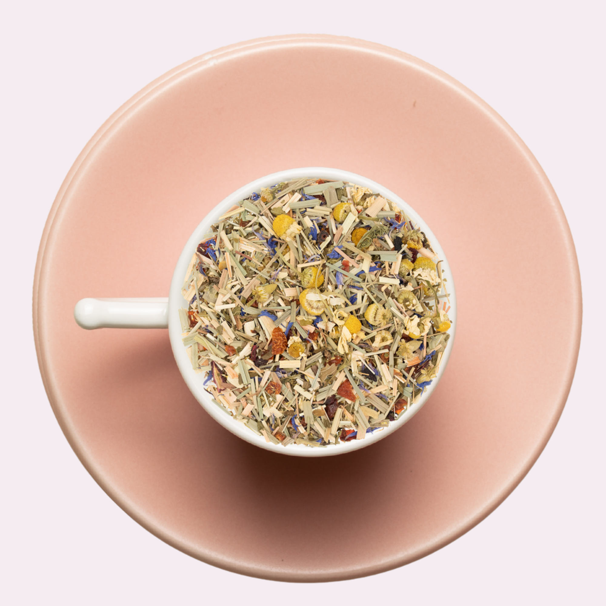 Organic calming tea with mint, chamomile and floral herbs – bedtime tisane by Atelier So Lovely